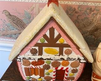 Ginger bread house cookie jar BUY IT NOW $10