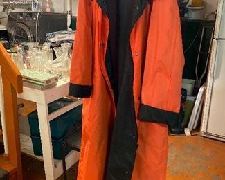 Bright orange jacket