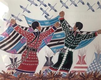 Their Thoughts Fly With Them Print by Paul Goble Signed