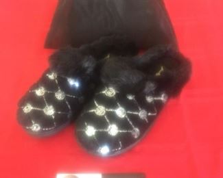 Joan Boyce Fancy Fur Slippers