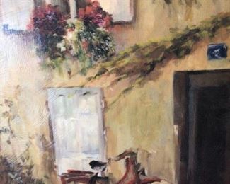 Quaint Courtyard Canvas