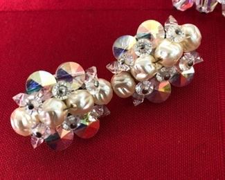 Vintage Crystalline Earrings