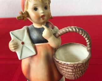 Vintage Girl Holding Basket Hummel