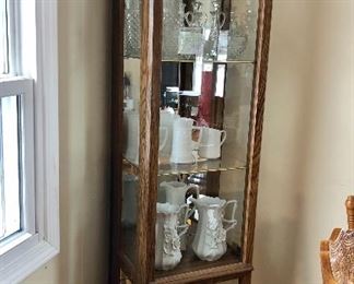 Lighted curio china cabinet 