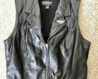 Wilsons Harley Davidson leather motorcycle vest