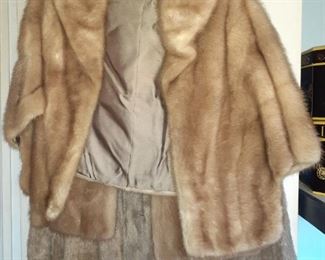 We have 2 mink stoles, and a nice vintage faux fur