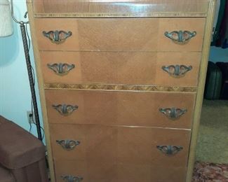 Nice old waterfall chest of drawers