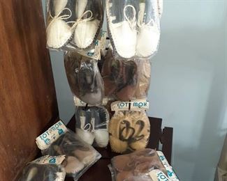These Tot Mox, brand new display of baby and childrens moccasins