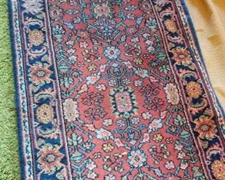 https://ctbids.com/#!/description/share/719364 Beautiful Karastan wool runner- 16 1/2 feet long and 26" wide. Comes with nonslip mat seen in photos.

