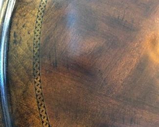 Detail of Walter E Smithe round accent table
