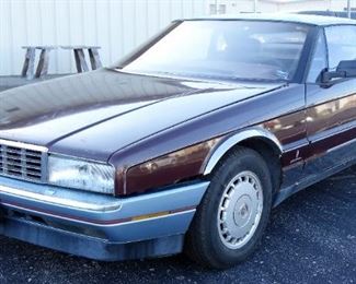 1987 Cadillac Allante, 122,884 Miles, V8, 4.1L, Convertible With Hard Top Replacement, VIN # 1G6VR3178HU102467