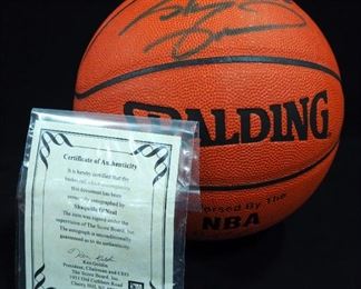 Shaquille "Shaq" O'Neil Autographed Basketball With COA
