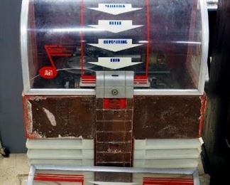 AMI Inc. Jukebox Model D-80, With Extra Glass Front And Glass Side Panels, Non-Working Condition
