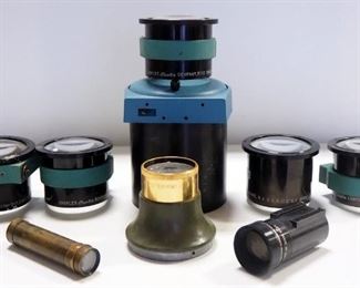 Projection Lenses, Qty 9, Most Are Charles Beseler