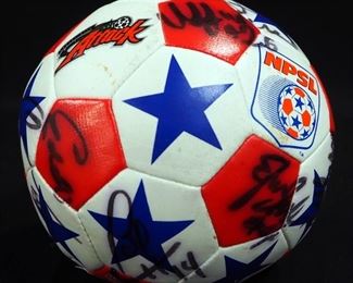 Kansas City Attack Autographed Mini Foam Soccer Ball