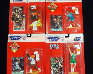 Starting Lineup Basketball Figures In Packages, Qty 15, Various Players