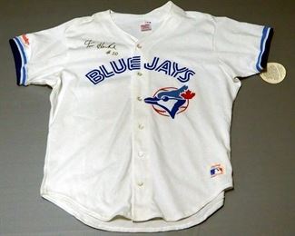 Tom Henke Toronto Blue Jays Autographed Jersey