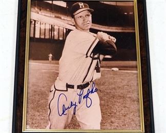 Andy Pafko Milwaukee Braves Autographed Photo