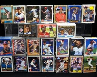 Baseball Player Card Collection, Uncounted, Unsorted, Contents Of Flat