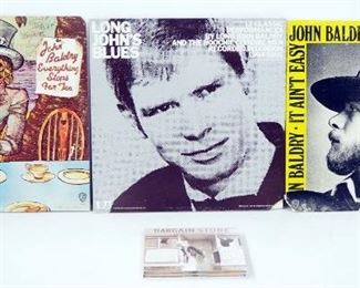 John Baldry Vinyl LPs And CD, Titles Include Everything Stops For Tea, It Ain't Easy, Long John Blues And Boogie Woogie, Total Qty 4