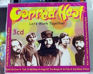 Canned Heat CDs, Includes Let's Work Together 3CD Set, Living The Blues, Future Blues, And More, All Factory Sealed, Total Qty 6