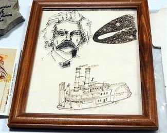 Mark Twain Collection, Includes Figurines, Art, Decanter, Books And More