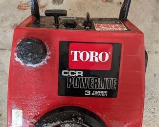 Toro snowblower - $150    NOW $75