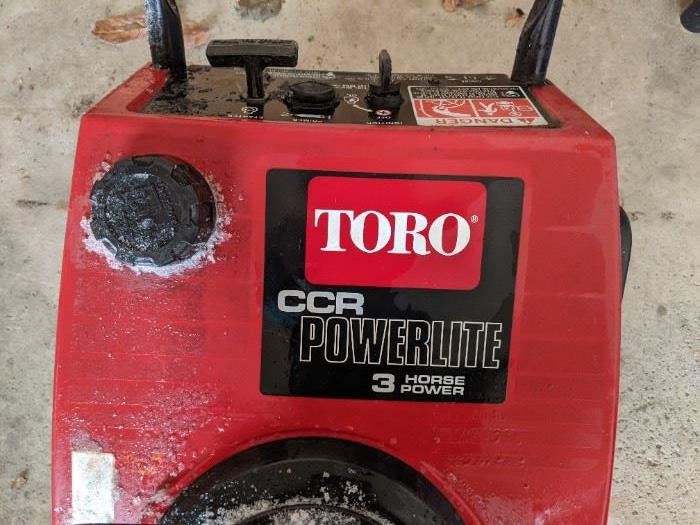 Toro snowblower - $150    NOW $75