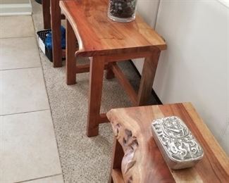 Teak nesting table set ( heavy)