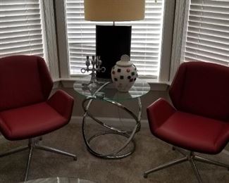 Red chairs are not available 