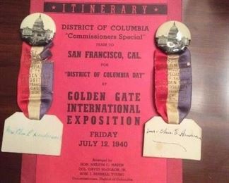 *VERY RARE *Washington DC " Golden Gate International Exposition"  July 12,1940 !