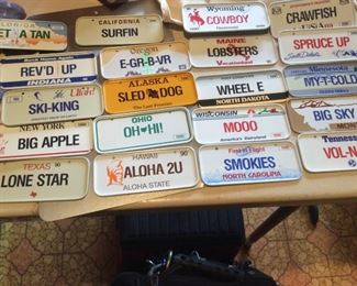 Miniature Bicycle License Plates   