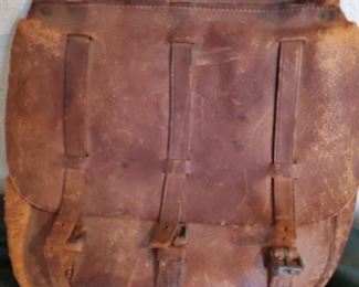 Turn of century U.S. Cavalry leather mail pouch.