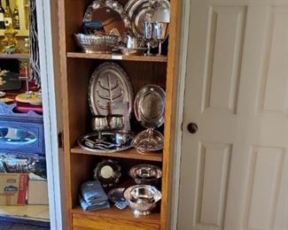 Silverplate.  Thomasville "impressions" bookcase