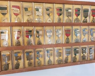 1963 Competition Marksman medals in case.