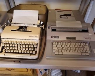 Vintage typewriters.