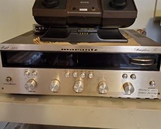 1976 Atari Pong.  Marantz 2215 Stereo receiver.