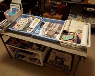 Ephemera, with magazines, newspapers, maps, postcards & paper.