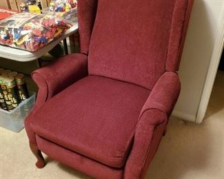 Like new, Wingback recliner.