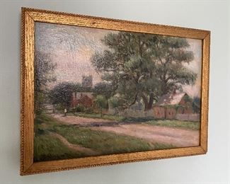 Item 203:  Evelyn Bicknell, oil on board "St. Andrews" - 9.5" x 6.75":  $225