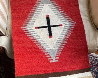 Item 223:  Vintage Native American Weaving - 16.25" x 26": $85