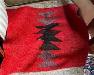 Item 224:  Native American Wool Weaving/Wall Hanging - 24" x 25": $125