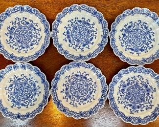 Item 230:  (6) Asian Dessert Plates: $65