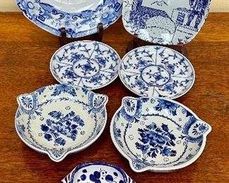 Item 231:  Lot of Blue and White Decorative Plates: $65