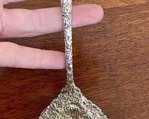Item 112:  Durgin Sterling Silver Chrysanthemum Spoon:  $150