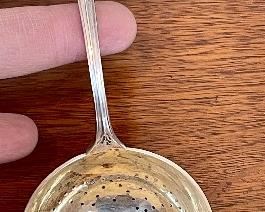 Item 135:  Swedish Sterling Tea Strainer:  $65