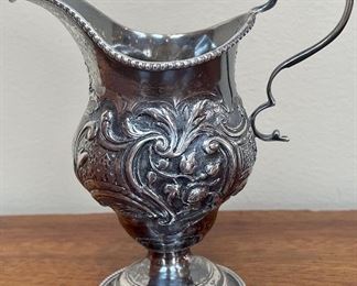 Item 140:  Late 18th Century Silver Pitcher - 5":  $85