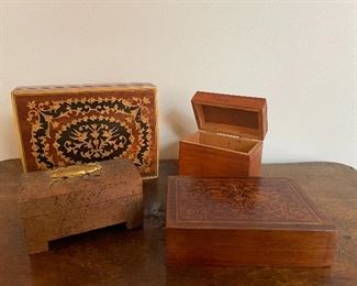 Item 317:  Lot of 4 interesting boxes: $32