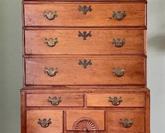 Item 319:  Antique American High-Boy - 38.5"l x 19"w x 72"h: $1195