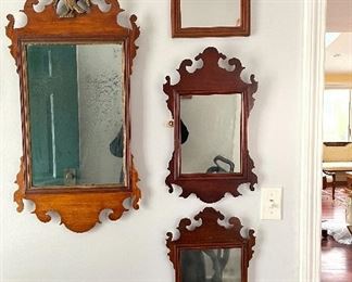 Item 322:  Small Chippendale Style Mirrors: $35 each          Top - 10" x 17"     ALL SOLD                                                                                                Middle & Bottom - 11.75" x 20" Both are SOLD!!!